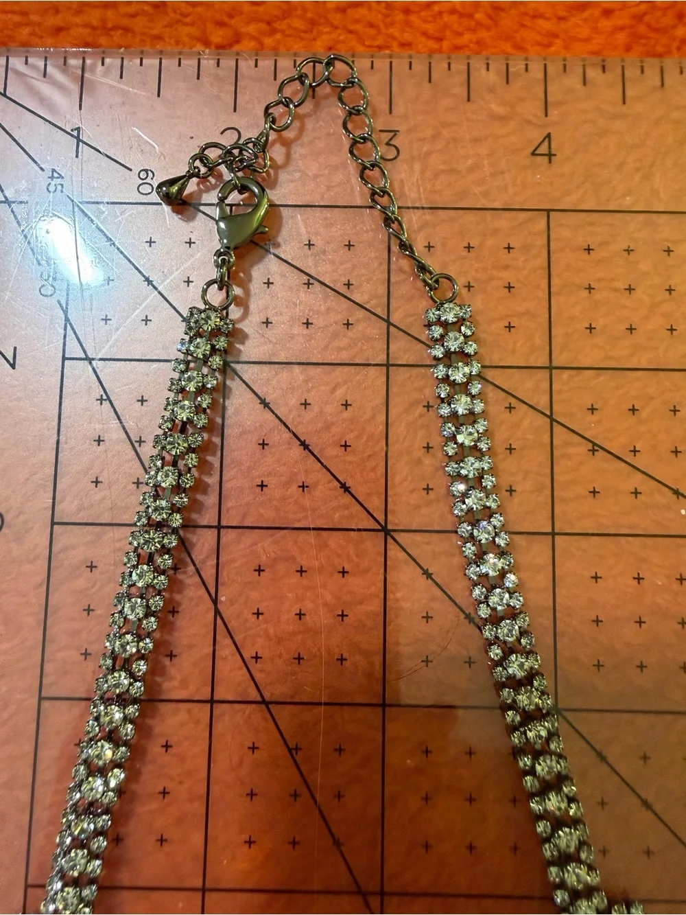 Vintage Clear Rhinestone Bib Necklace Silver Tone Waterfall Statement Bridal